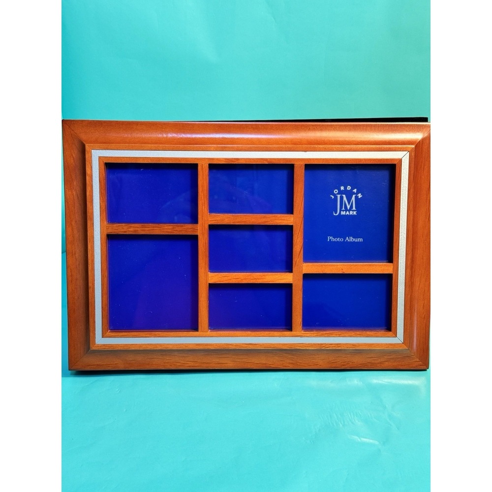 CHERRY WOOD PHOTO ALBUM BOOK-HOLDS 200 PHOTOS IN 4" x 6" SIZE